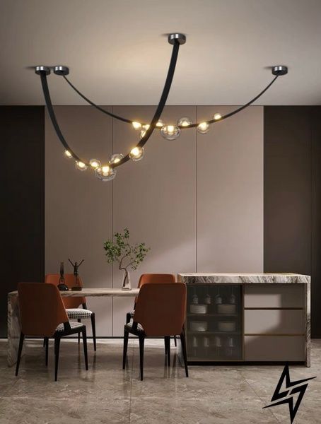 Люстра Longi Pumpo Bubbles LED черная 23-38336 056065/3000 bk cl 7 фото