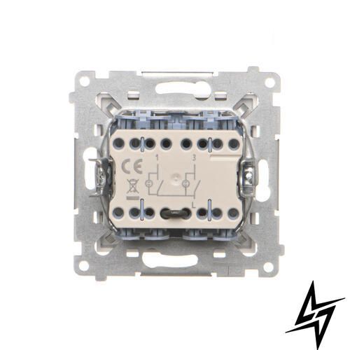 2-клавишный выключатель с подсветкой Simon TW5L2.01/111 55, белый матовый, 10 AX, 250 В TW5L2.01/111 фото