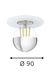 Точковий світильник для ванної Eglo Saluzzo 99062 31447 фото в дизайні інтер'єру, фото наживо 2/2