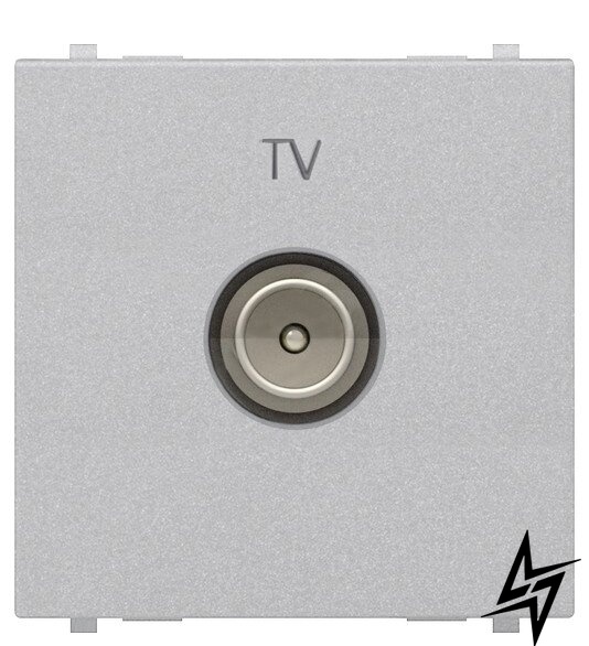 TV розетка Zenit N2250.7 PL 2М (срібло) 2CLA225070N1301 ABB фото