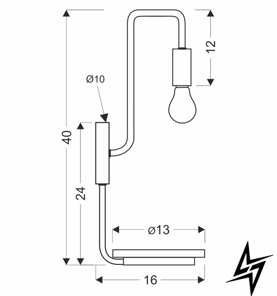 Бра Candellux 21-76847 Bipi 1хE14 40х16х14 см  фото наживо, фото в дизайні інтер'єру