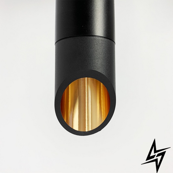Серия светильников SINFONIA LE41208 1xGU10 6x20см Черный/латунь MJ 122 BK фото в живую, фото в дизайне интерьера