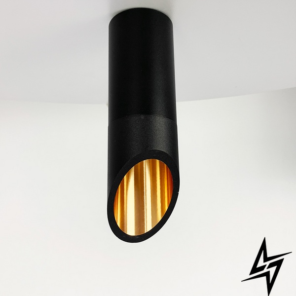 Серия светильников SINFONIA LE41208 1xGU10 6x20см Черный/латунь MJ 122 BK фото в живую, фото в дизайне интерьера
