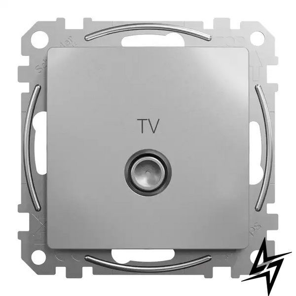Розетка TV кінцева Schneider Electric SDD113471 Sedna Design алюміній пластик фото