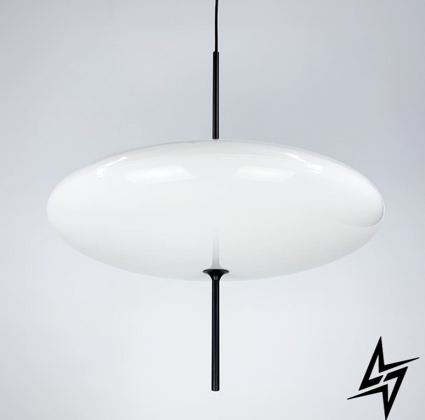 Легкий та елегатний підвісний світильник LE25290 3xE27 55x50см Чорний/Білий BM 2-500 фото наживо, фото в дизайні інтер'єру