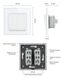 Кнопочный двухклавишный выключатель без фиксации Импульсный выключатель Livolo белый стекло (VL-C7K2H-11) фото 5/5