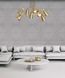 Люстра Sia V8 PikArt 24867 Золотой/белый  фото в дизайне интерьера, фото в живую 4/4