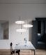 Легкий и элегатный подвесной светильник LE25290 3xE27 55x50см Черный/Белый BM 2-500 фото в дизайне интерьера, фото в живую 1/8