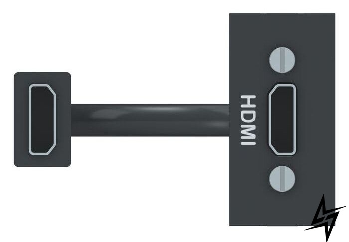 HDMI розетка NU343054 1М антрацит Unica New Schneider Electric фото