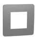 Однопостова рамка Unica New Studio Color NU280221 димчасто-сірий / білий Schneider Electric фото 1/5