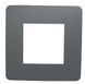 1-постовая рамка Schneider Electric NU280221 Unica Studio Color, серая, матовая, пластик NU280221 - изображение 2