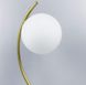 Настольный дизайнерский светильник с дугообразным корпусом LE25990 15x42см Золото/Белый K 25 фото в дизайне интерьера, фото в живую 3/4