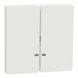 2-клавишный выключатель с подсветкой Schneider Electric MTN3420-6037 Merten D-Life, белый, матовый - изображение 1