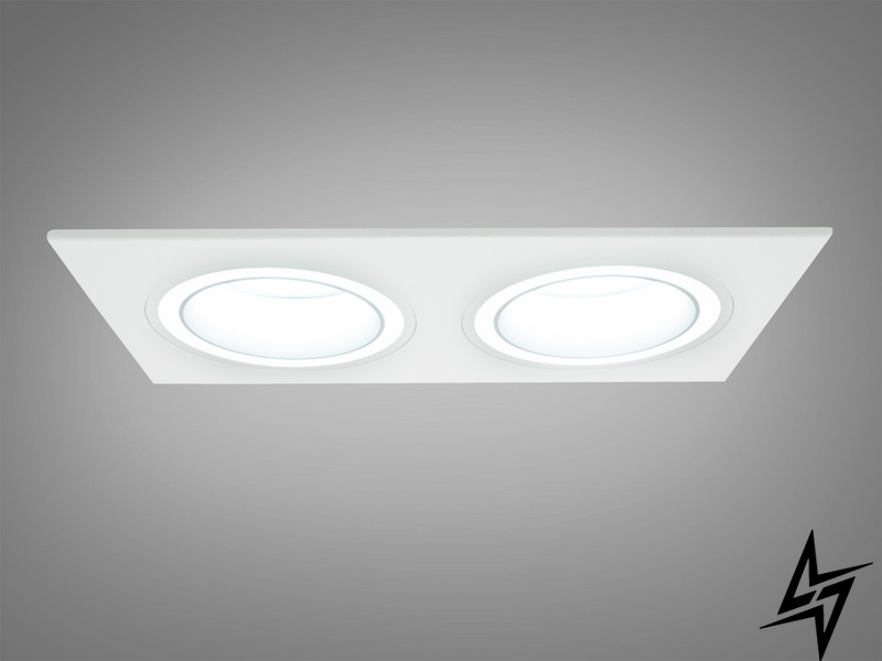 Точковий світильник Аlumo D23-31432 Білий QXL-1732-S2-WH фото наживо, фото в дизайні інтер'єру