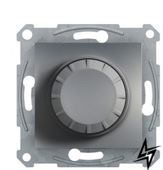 Світлорегулятор поворотний без рамки сталь Asfora, EPH6400162 Schneider Electric фото