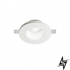 Гипсовый светильник точечный врезной 150130 Samba Fi1 Round Medium Ideal Lux  фото в живую, фото в дизайне интерьера