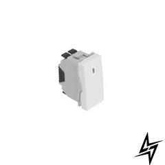 Выключатель Quadro45 1-кл перекрестный с подсветкою 1-мод Белый мат 45053 SBM Efapel фото