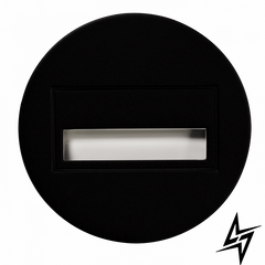 Настенный светильник Ledix Sona круглая 13-211-66 врезной Черный RGB 14V ЛЕД LED11321166 фото в живую, фото в дизайне интерьера