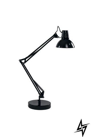 Настольная лампа Ideal Lux Wally TL1 Nero Rame 61191 на 1 лампу E27, черная, 82 &times; 20 см фото