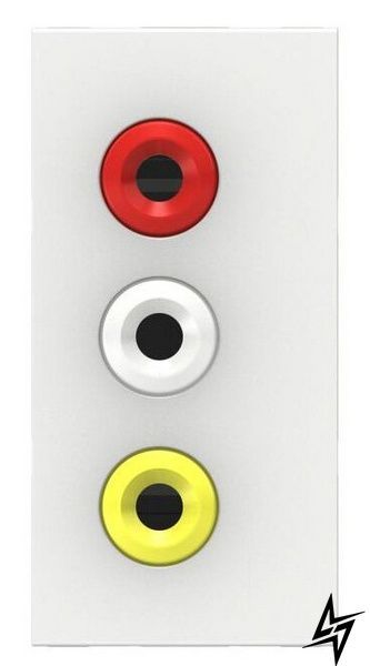 Аудіорозетка Schneider Electric NU343118 Unica New, біла, глянцева, IP20 NU343118 фото