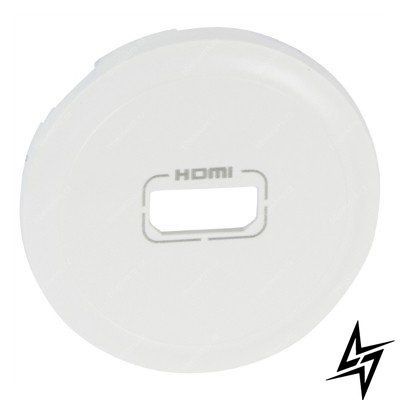 HDMI-розетка Legrand 68216 Celiane, біла, глянцева фото