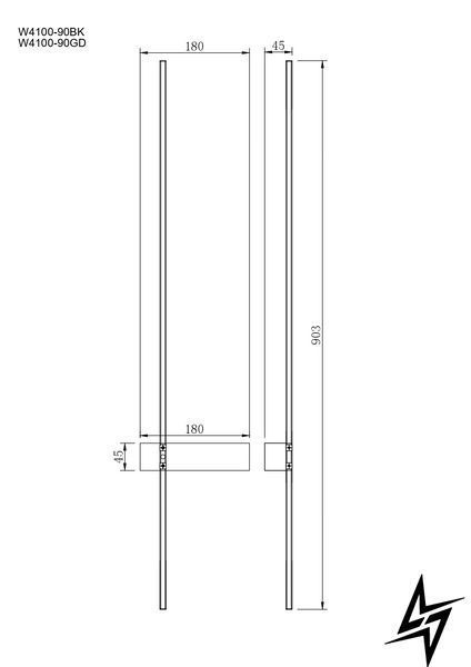 Бра настенная Zumaline Arco W4100-90GD-II LED 12W 1500Lm 3000/4000/6000K Золото фото