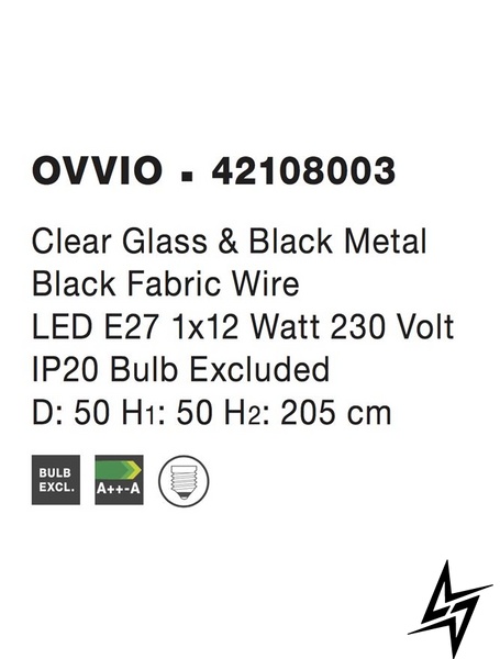 Підвісний світильник Nova luce Ovvio 42108003  фото наживо, фото в дизайні інтер'єру