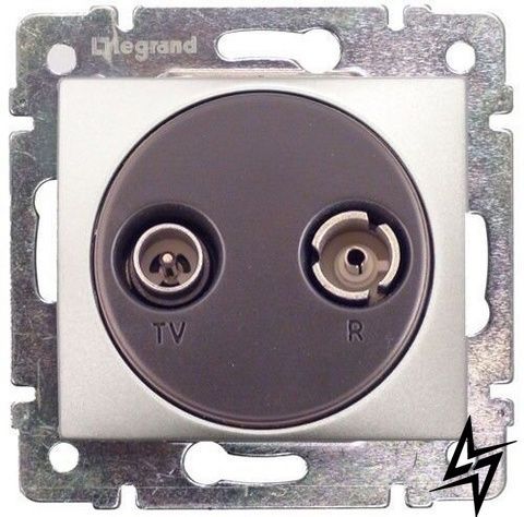 TV-розетка Legrand 770132 Valena Classic, алюминий фото