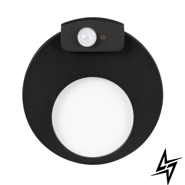 Настінний світильник Ledix Muna 02-222-62 врізний Чорний 3100K з датчиком LED LED10222262 фото наживо, фото в дизайні інтер'єру