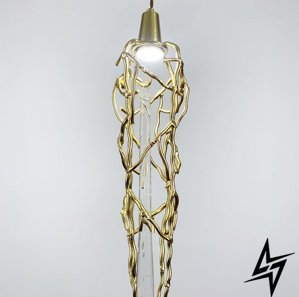 Дизайнерський підвісний світильник DIVINA LE25291 1xGU10 13см Золото 745D-1 фото наживо, фото в дизайні інтер'єру