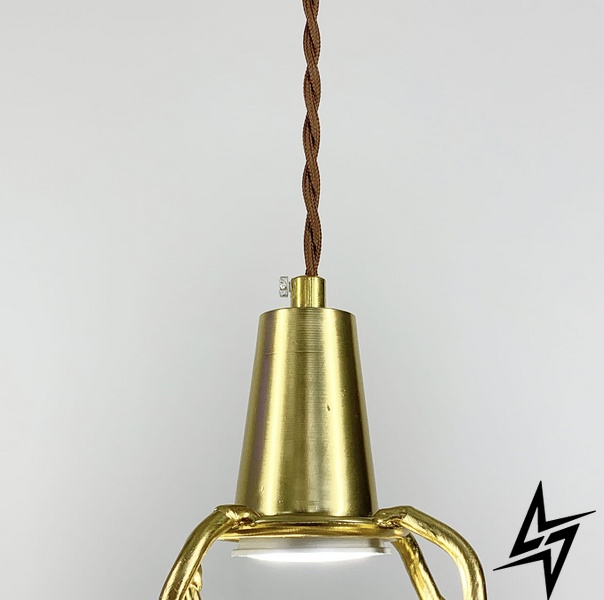 Дизайнерський підвісний світильник DIVINA LE25291 1xGU10 13см Золото 745D-1 фото наживо, фото в дизайні інтер'єру