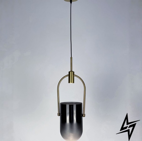 Подвесной декоративный светильник со встроенным светодиодным элементом LE26241 LED 3W 3500K 20x53см Латунь/Черный J 1805-1 фото в живую, фото в дизайне интерьера