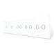 Сенсорная панель для выключателя 8 сенсоров (1-1-2-2-2) Livolo белый стекло (VL-P701/01/02/02/02-10W) фото 1/3
