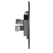 Настінний світильник Ledix Sona кругла 13-211-32 врізний Графіт 3100K 14V LED LED11321132 фото в дизайні інтер'єру, фото наживо 4/5