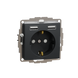 Розетка 220В с заземлением из USB Schneider Electric SDD114052 Sedna Design черный пластик фото 1/2