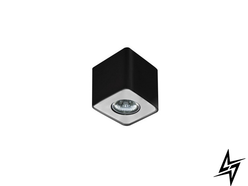 Точковий накладний світильник Azzardo Nino 1 Black Aluminium AZ1383 16001 фото наживо, фото в дизайні інтер'єру
