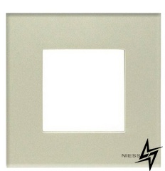 Одноместная рамка Zenit N2271 CP стекло (жемчуг) 2CLA227100N3501 ABB фото