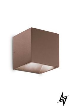 Уличный настенный светильник Ideal Lux 326634 Rubik Ap Coffee 4000K фото