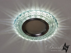 Хрустальный точечный светильник Diasha 23-31696 Прозрачный 7861R фото в живую, фото в дизайне интерьера