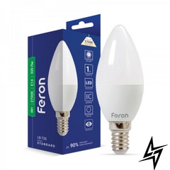 LED лампа Feron 25643 Standart E14 4W 2700K 3,7x10 см фото