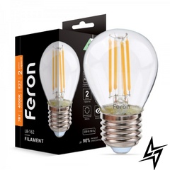 LED лампа Feron 40089 Filament E27 7W 4000K 4,5x7,5 см фото