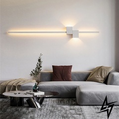 Настенный белый светильник Сomfort в 3-х размерах LeLume 23-29877 LED 9W 4000K 15x60см Белый WM 23 WT фото в живую, фото в дизайне интерьера