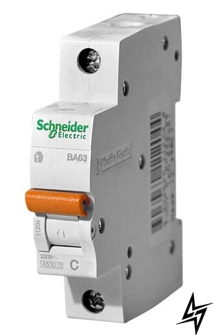 Автоматический выключатель Schneider Electric 11201 Домовой 1P 6A C 4,5kA фото