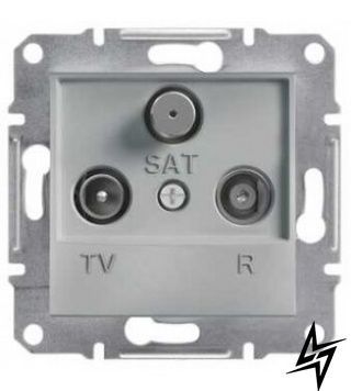Розетка TV-R-SAT крайова без рамки алюміній Asfora, EPH3500161 Schneider Electric фото