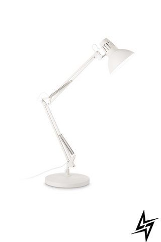 Настольная лампа Ideal Lux Wally TL1 Total White 193991 на 1 лампу E27, белая, 58 &times; 20 &times; 36 см фото