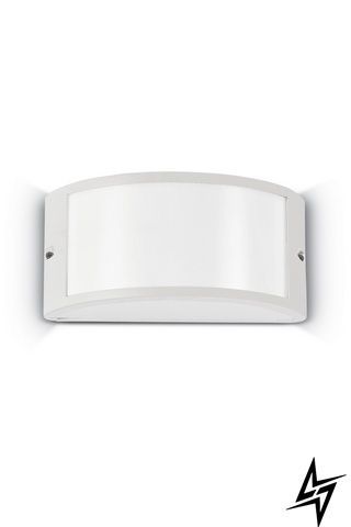 Настінний вуличний світильник Ideal Lux Rex 092393 білий E27 IP44 092393 фото