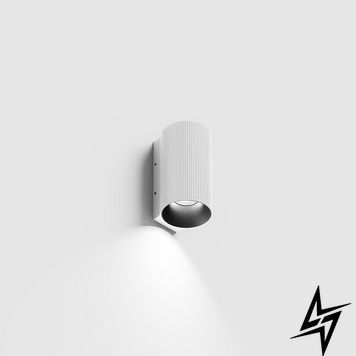 LTX 10.0590.5.930.WH Накладной настенный светильник WALL TUB M 95 RIB, вниз, D50mm, SP55mm, H95mm, CREE LED 4.5W, 3000K, 151Lm, 60&deg;, CRI>90, IP20, 220-240V, белый фото