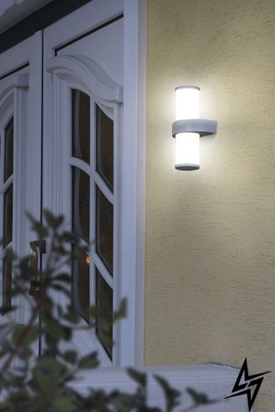 Настенный фасадный уличный светильник Eglo 86541 34719 фото в живую, фото в дизайне экстерьера
