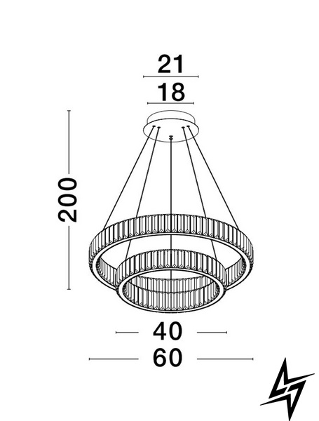 Підвісний світильник Nova luce Aurelia 9333068 LED  фото наживо, фото в дизайні інтер'єру