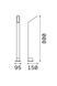 Уличный столбик Ideal Lux Agos 326740 коричневый 4000 K IP54 326740 - изображение 2